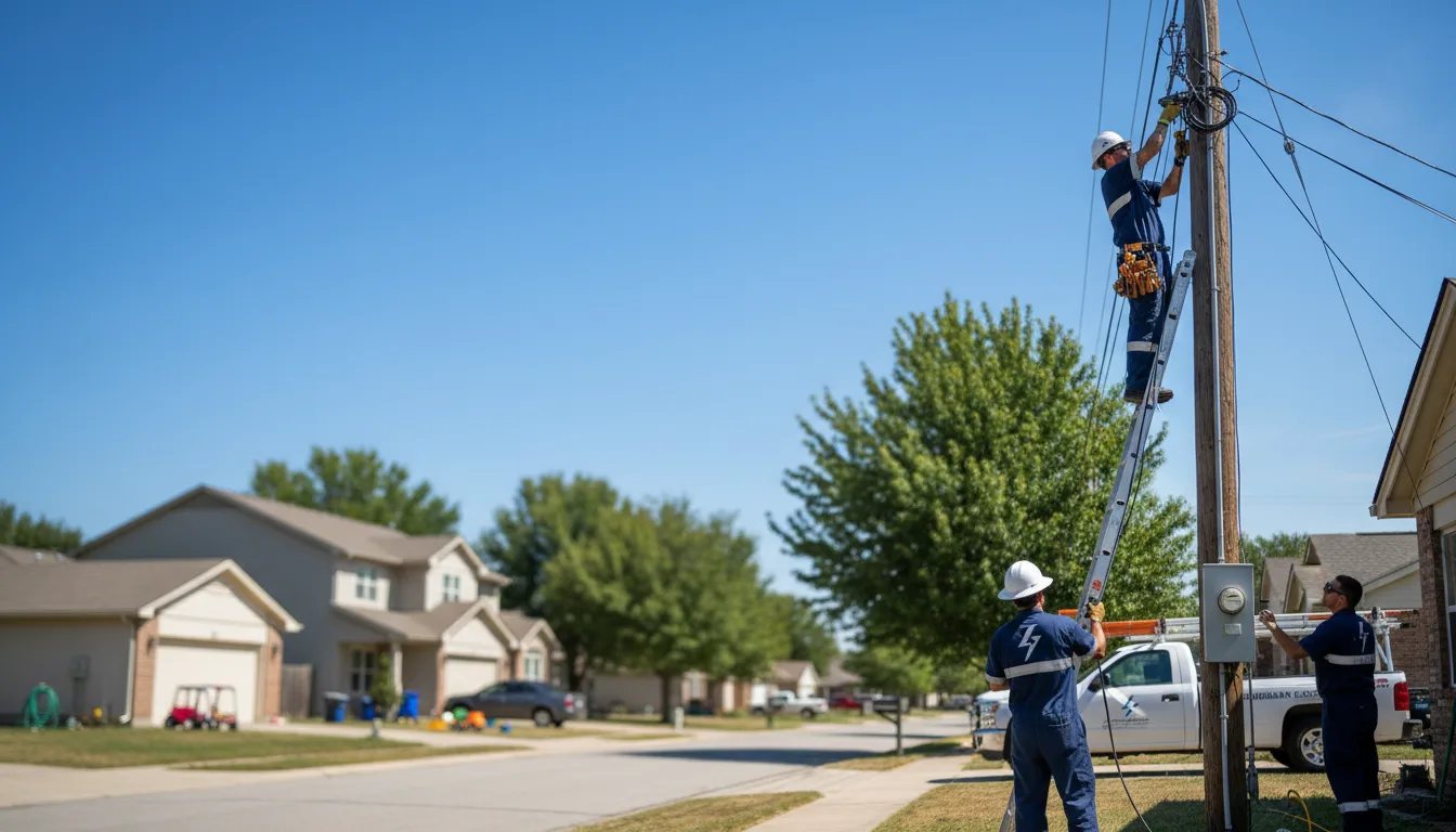 Residential electrician providing installation services in Myra, WV